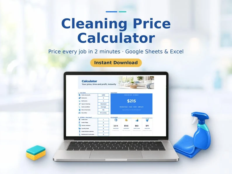 House Cleaning Price Calculator — Calculator overview