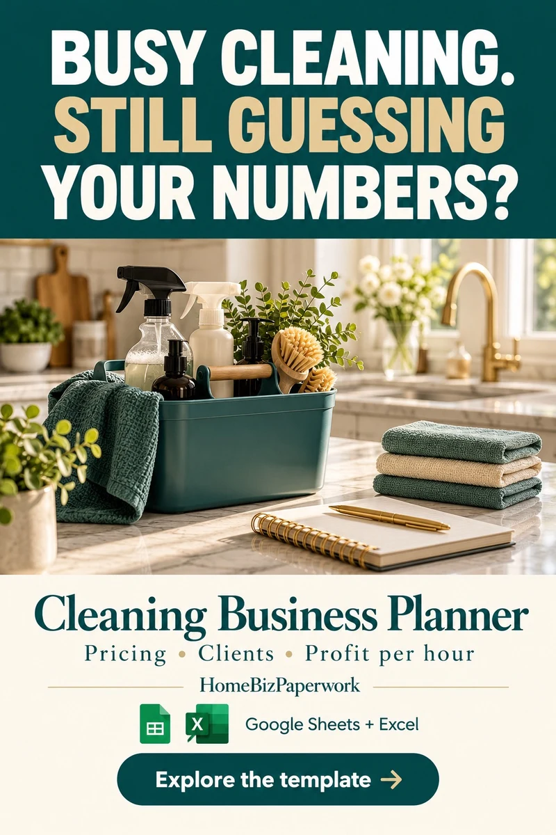 Cleaning Business Planner — Product overview