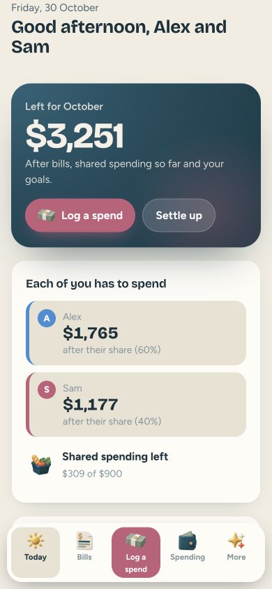 Calm Couple — mobile app preview