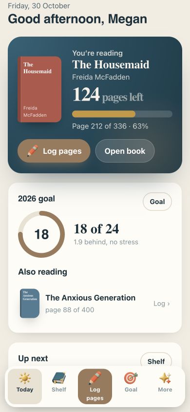 Calm Reads — mobile app preview
